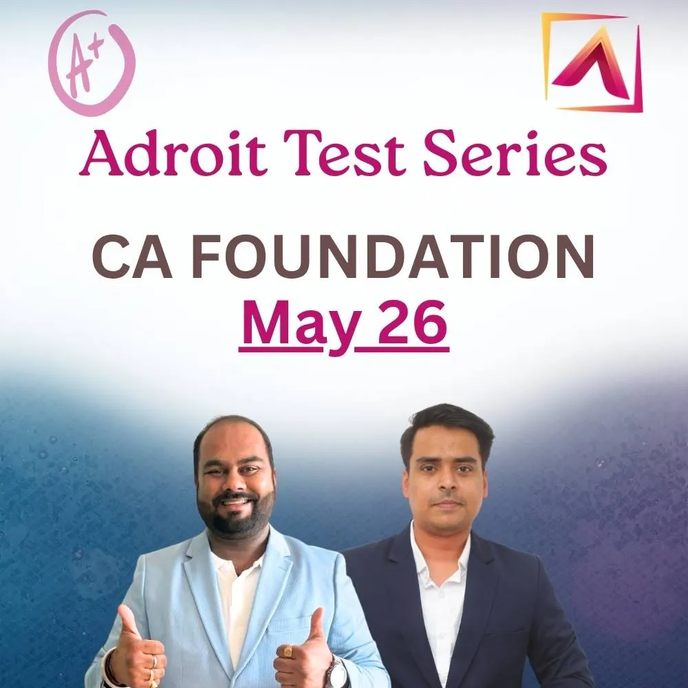 CA Foundation Test Series - May 26 