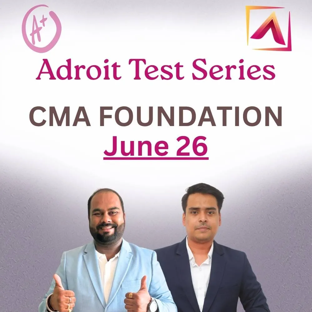 CMA Foundation Test Series - June 26 