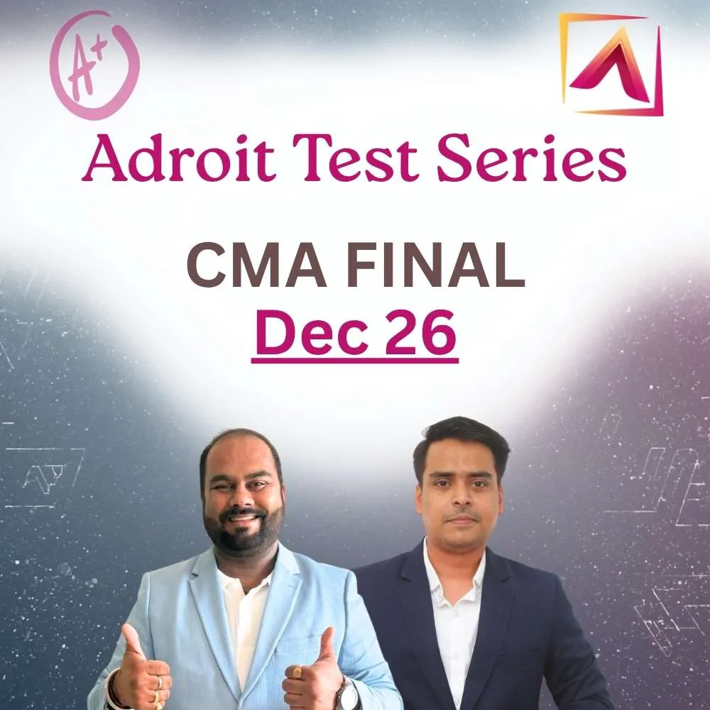 CMA Final Test Series - December 26 