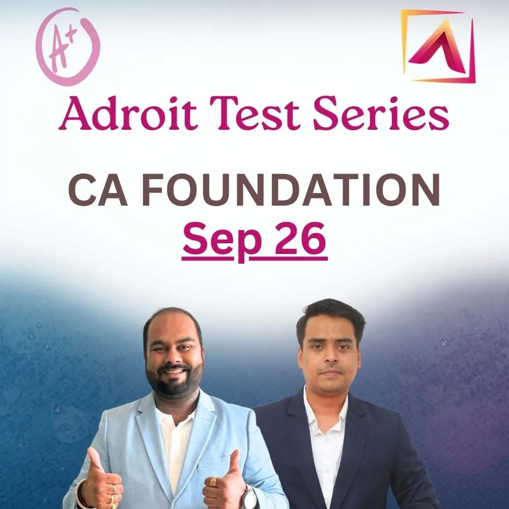 CA Foundation Test Series - Sep 26 