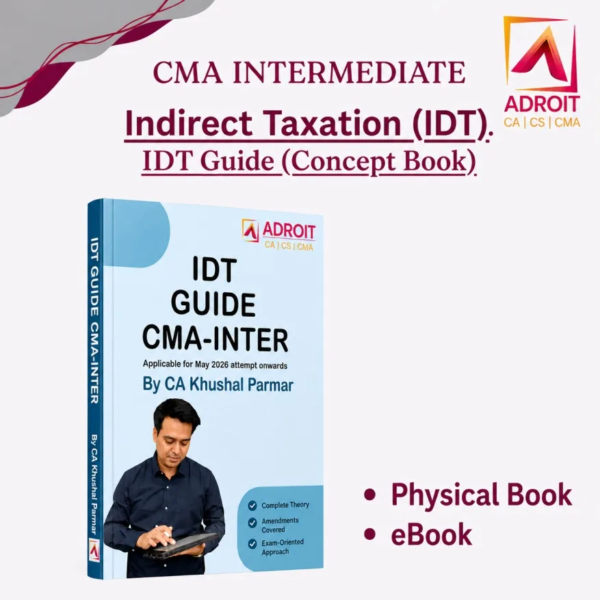 CMA Inter IDT Guide (Concept Book)