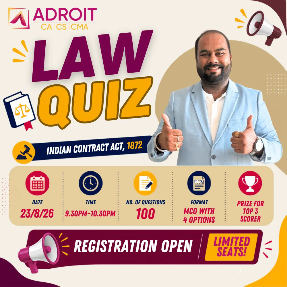 LAW Quiz - Indian Contract Act,1872